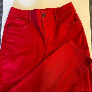 Red Denim Jeans  Size 4 PS. Style & Co.